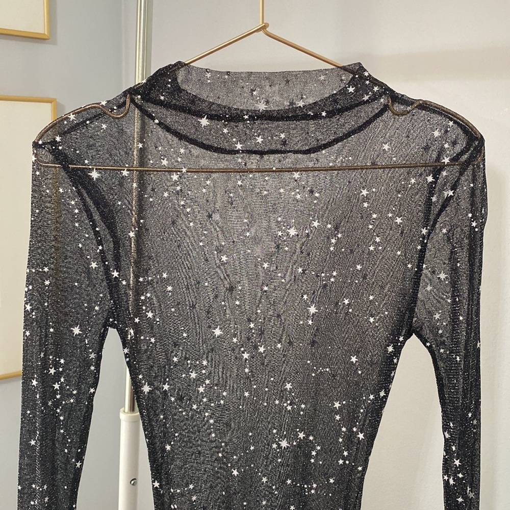 star mesh bodysuit shein